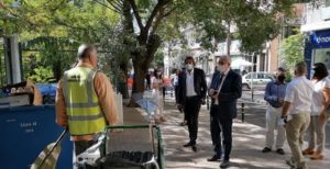 Μαρούσι : Αυτοψία του Δήμαρχου Αμαρουσίου Θεόδωρου Αμπατζόγλου στο έργο ανακατασκευής της οδού Δ. Ράλλη