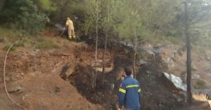 Παπάγου Χολαργός:  Τέθηκε υπό πλήρη έλεγχο η φωτιά στον Υμηττό που ξεκίνησε από ΙΧ αυτοκίνητο