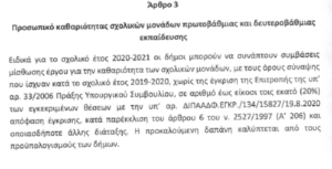 Παπάγου  Χολαργός:  Ανοίγει ο δρόμος για την πρόσληψη προσωπικού καθαριότητας στα σχολεία από τους δήμους