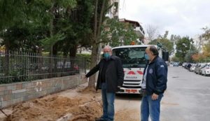 Μαρούσι : Ο Δήμαρχος Αμαρουσίου πραγματοποίησε αυτοψίες σε εκτελούμενα έργα του Δήμου