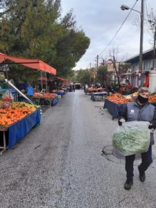 Πεντέλη : Ξεκίνησε σήμερα το πρωί η λειτουργία της Λαϊκής Αγοράς της Νέας Πεντέλης στην οδό 25ης Μαρτίου