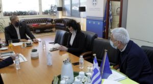 Περιφέρεια Αττικής:  Συνάντηση του Περιφερειάρχη Αττικής Γ. Πατούλη με τη Δήμαρχο Πεντέλης Δ. Κεχαγιά