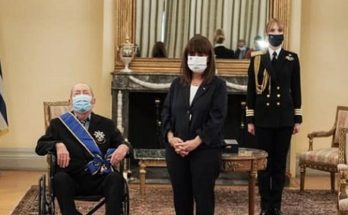 Παπάγου Χολαργός: Το Παράσημο του Μεγαλόσταυρου του Τάγματος της Τιμής στον Υποστράτηγο επί τιμή κ. Ιάκωβο Τσούνη για την πρόσφορα του στην πατρίδα από την Πρόεδρο της Δημοκρατίας