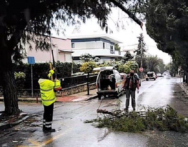 Παπάγου Χολαργού: Σε επιφυλακή όλη τη νύχτα η Πολιτική Προστασία του Δήμου