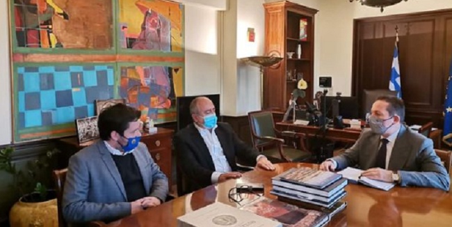 Ηράκλειο Αττικής :  Με τον αναπληρωτή Υπουργό Εσωτερικών  συναντήθηκε ο Δήμαρχος