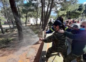 Πεντέλη: Συνεχίζετε με μεγάλη επιτυχία η εκπαίδευση  του ΣΣΕΕΦ Α’ Λόχος σε πρακτική πυρόσβεσης πολιτικής προστασίας