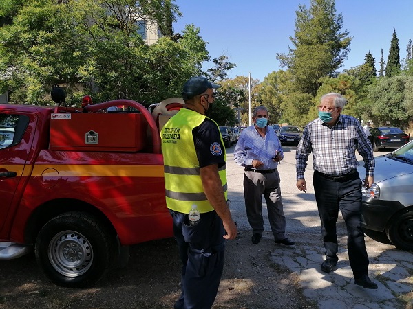 Μαρούσι: Αυτοψία του Δημάρχου Αμαρουσίου σε εργασίες αποψιλώσεων στην περιοχή της Αγίας Φιλοθέης