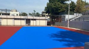 Μεταμόρφωση: Εργασίες ακρυλικής βαφής στα εξωτερικά γήπεδα μπάσκετ και βόλεϊ στο Κλειστό Γυμναστήριο Κ. Αρβανίτης «Γ.α.ο Κουκουβαούνων»