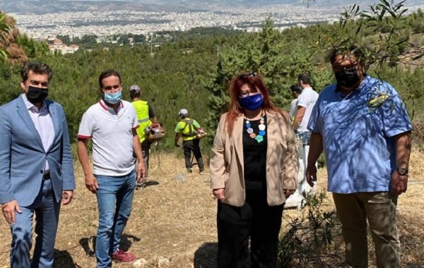 Φιλοθέη Ψυχικό:  Εργασίες αποψίλωσης για την πρόληψη πυρκαγιάς στα Τουρκοβούνια