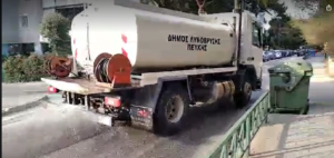 Λυκόβρυση Πεύκη : Πλύσεις και απολυμάνσεις οδών στις γειτονιές του Δήμου
