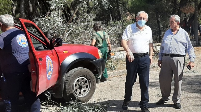 Μαρούσι: Αυτοψία του Δημάρχου Αμαρουσίου στην περιοχή της Νέας Λέσβου σε εργασίες καθαρισμών, αποψιλώσεων, συντήρησης πρασίνου και τεχνικών επισκευών