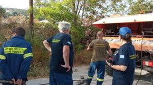 Πεντέλη : Άμεση και αποτελεσματική η επέμβαση της Πολιτικής Προστασίας του Δήμου Πεντέλης σε μικρής έκτασης φωτιά στο Ντράφι