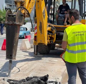 Περιφέρεια Αττικής:  Παρεμβάσεις στην κεντρική νησίδα της Πειραιώς στα Καμίνια με στόχο την ελαχιστοποίηση κινδύνου ατυχημάτων, από την Περιφέρεια