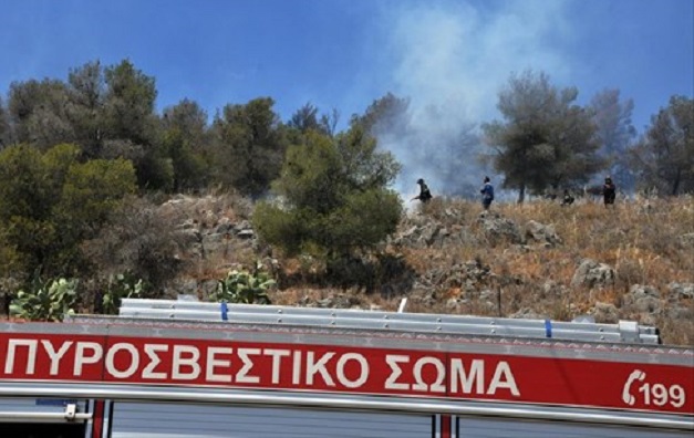 Μαραθώνας : Φωτιά σε δασική έκταση στο Βαρνάβα Αττικής