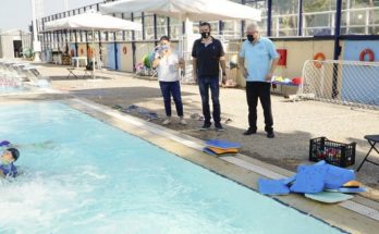ο Δήμαρχος Αμαρουσίου Θεόδωρος Αμπατζόγλου, επισκέφτηκε τους χώρους όπου διεξάγονται οι δραστηριότητες του Αθλητικού & Πολιτιστικού Camp 2021