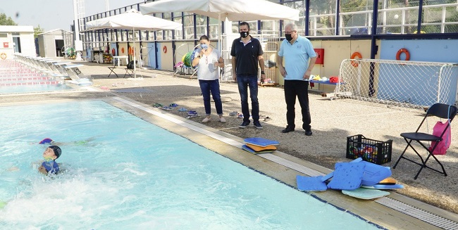ο Δήμαρχος Αμαρουσίου Θεόδωρος Αμπατζόγλου, επισκέφτηκε τους χώρους όπου διεξάγονται οι δραστηριότητες του Αθλητικού & Πολιτιστικού Camp 2021