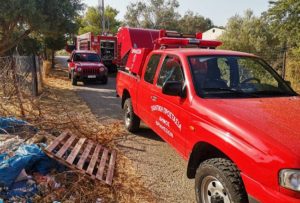 Χαλάνδρι: Φωτιά σε οικόπεδικο χώρο Στην οδό Λευκής και Ηρακλείτου στο πάτημα