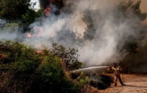 Η μάχη με τις φλόγες συνεχίζεται στην βορειοανατολική Αττική