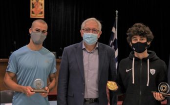 Μαρούσι : Bραβεύουσα του Παραολυμπιονίκη Αθανάσιου Γκαβέλα και του συνοδού του Σωτήρη Γκαραγκάνη για το Χρυσό μετάλλιο και παγκόσμιο ρεκόρ στο Τόκιο