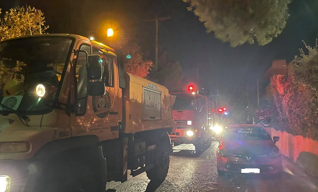 Πεντέλη: Στην οδό Διός στα Μελίσσια ξέσπασε μικρής έκτασης πυρκαγιά