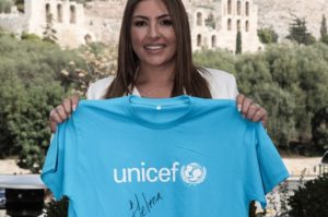 Η «Έλενα Παπαρίζου» Η πρώτη Πρέσβειρα Καλής Θελήσεως της UNICEF για την Ελλάδα