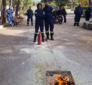 Πεντέλη: «Πολιτική Προστασία Δήμου Πεντέλης-Εθελοντικό Κλιμάκιο» Εκπαίδευση στα είδη των πυροσβεστήρων και τρόπος κατάσβεσης