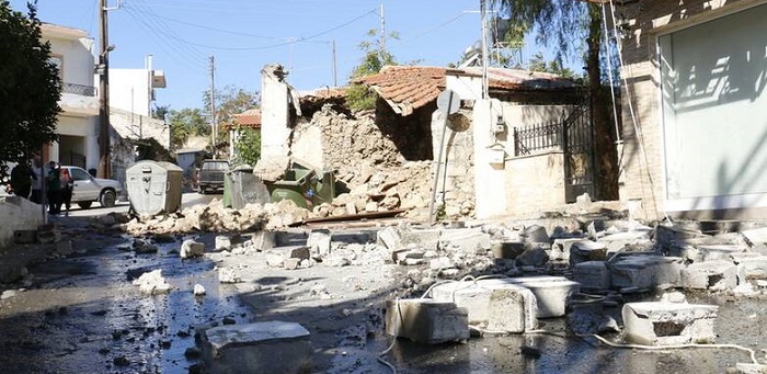 σεισμούς στην Κρήτη και ειδικότερα στο Αρκαλοχώρι Μινώα Πεδιάδος,