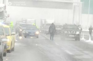 Κυκλοφοριακό χάος από οδηγούς που δεν φορούσαν αλυσίδες στα οχήματα τους