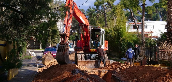 Κηφισιά: Eπέκταση δικτύου αποχέτευσης ακαθάρτων μήκους με ταυτόχρονη κατασκευή συνδέσεων των ακινήτων στο δίκτυο αποχέτευσης