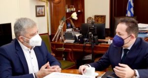 Περιφέρεια Αττικής: Συνάντηση του Περιφερειάρχη με τον Αναπληρωτή Υπουργό Εσωτερικών Σ. Πέτσα