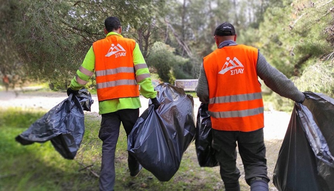 ΣΠΑΥ : Συνεχίζονται ακατάπαυστα οι εργασίες καθαρισμού στα δασικά τμήμα του Υμηττού