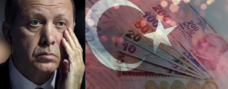 Τουρκία: Kατάρρευση της τουρκικής λίρας έναντι του δολαρίου – Ο πληθωρισμός στα 54,4%  το Φεβρουάριο