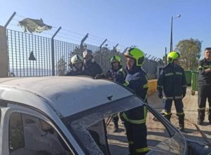 Εκπαίδευση του 7ου Πυρ/κόυ Σταθμού Αθηνών με θέμα τα τροχαία ατυχήματα στο αμαξοστάσιο του Δήμου Ηλιούπολης