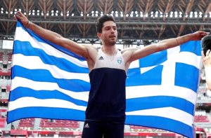 Τον χρυσό Ολυμπιονίκη και παγκόσμιο πρωταθλητή του άλματος εις μήκος Μίλτο Τεντόγλου, υποδέχτηκε ο Υπουργός Προστασίας του Πολίτη