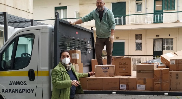 Χαλάνδρι:  Το πρώτο φορτίο της Ανθρωπιστικής βοήθειας για την Ουκρανία παραδόθηκε στους Γιατρούς του Κόσμου