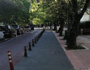 Ολοκληρώθηκε η ανακατασκευή του ποδηλατοδρόμου στην οδό Κολοκοτρώνη   μήκους 550μ