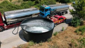 Σ.Π.Α.Υ.: Συντήρηση και πλήρωση πυροσβεστικών υδατοδεξαμενών σε διάφορα σημεία του Υμηττού