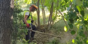 ΣΠΑΠ: Καθαρισμός των ξερών χόρτων και απομάκρυνση των σκουπιδιών πέριξ του Χώρου Αναψυχής στην Πηγή Καρακαντά (Πουρνάρας)