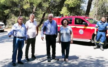 Μαρούσι:  Αυτοψία του Δημάρχου Αμαρουσίου στις εργασίες αποψίλωσης και κοπής επικίνδυνων κλαδιών στην περιοχή της Νέας Λέσβου