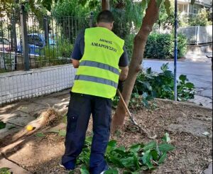 Μαρούσι: Με αμείωτους ρυθμούς συνεχίζονται οι καθαρισμοί κοινόχρηστων χώρων και η συντήρηση πρασίνου στο Δήμο– Σε επιφυλακή οι δυνάμεις Πολιτικής Προστασίας