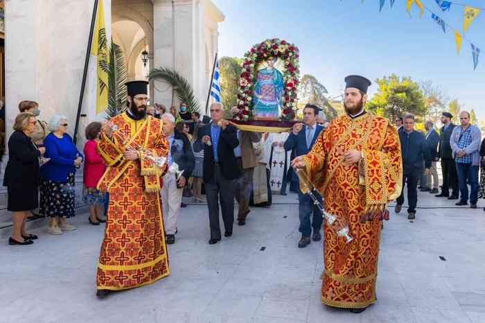 Λυκόβρυση Πεύκη : Στον εορτασμό του Αγίου Δημητρίου Κηφισιάς ο Δήμαρχος