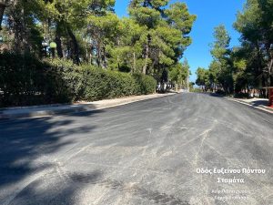 Συνεχίζονται οι ασφαλτοστρώσεις στο δήμο Διόνυσου