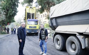 Μαρούσι : Αυτοψία του Δημάρχου Αμαρουσίου στα έργα ανακατασκευής – συντήρησης οδών στην πόλη