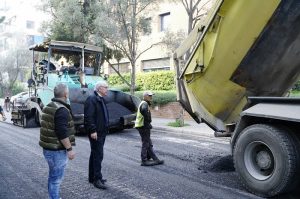 Μαρούσι : Αυτοψία του Δημάρχου Αμαρουσίου στα έργα ανακατασκευής – συντήρησης οδών στην πόλη