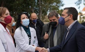 O Πρόεδρος του ΣΥΡΙΖΑ – Προοδευτική Συμμαχία Αλέξης Τσίπρας επισκέφτηκε το Νοσοκομείο Παίδων Πεντέλης