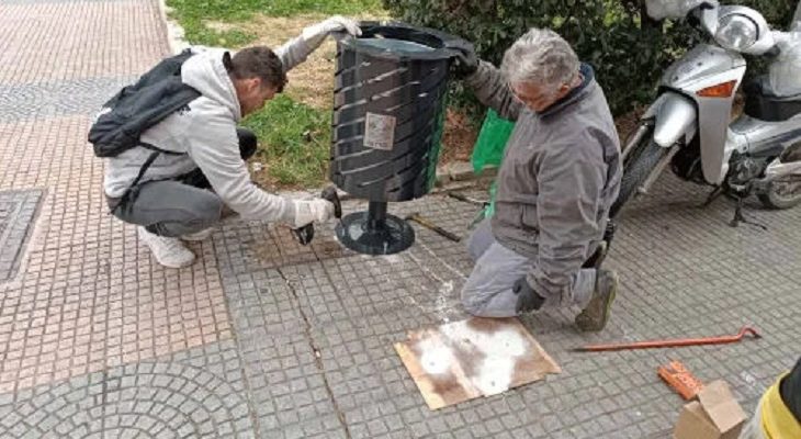 Αγία Παρασκευή: Νέοι κάδοι απορριμμάτων σε κεντρικούς δρόμους και πλατείες