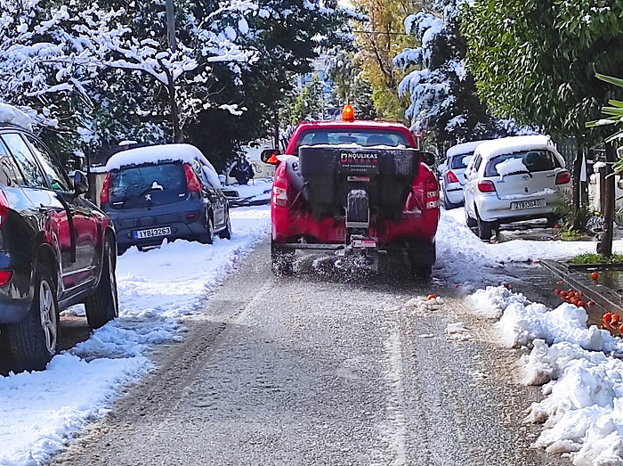 Χαλάνδρι: Κακοκαιρία «Μπάρμπαρα» -  Πώς αντιμετωπίστηκε το πρώτο κύμα του χιονιά