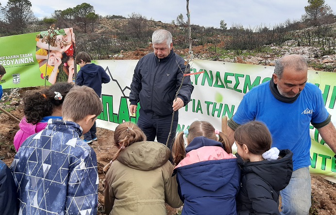 ΣΠΑΠ:  Πραγματοποιήθηκε η 6η Εθελοντική Αναδάσωση για το 2023 σε συνεργασία με την Ελληνογαλλική Σχολή Ουρσουλίνων.