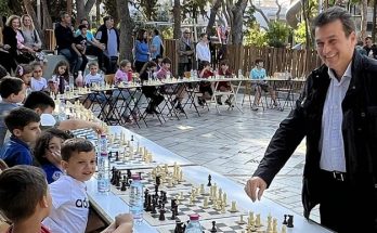 Ψυχικού Φιλοθέη : «Ακαδημία Σκακιού Ν Ψυχικού» Αγώνας Σιμουλτανέ πλατεία Ελευθερίας στο Νέο Ψυχικό
