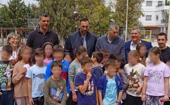 Μαρούσι : Τα παιδιά του 1ου Δημοτικού Σχολείου Αμαρουσίου είχαν την ευκαιρία να γνωρίσουν τρεις διεθνείς Έλληνες καλαθοσφαιριστές